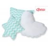 3tlg Kissen-Set - Chevron minze