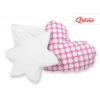 3tlg Kissen-Set - Rosa-Punktemuster auch für Teepee Kinderspiel-Zelt