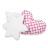 3tlg Kissen-Set - Rosa-Punktemuster auch für Teepee Kinderspiel-Zelt