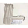 Ausstattung Stubenwagen mit Himmel - Musselin Beige