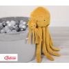 Baby Kuscheltier Krake - honiggelb