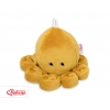 Baby Kuscheltier Krake mit Rassel - honiggelb
