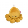Baby Kuscheltier Krake mit Rassel - honiggelb