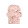 Baby-Puppen-Wickeltuch - Ballerinen rosa