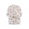 Baby-Puppen-Wickeltuch - Igel grau