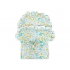 Baby-Puppen-Wickeltuch - Schmetterlinge Minze