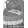 Baby Stubenwagen mit Haube - Little Prince/Princess anthrazit