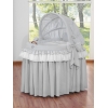 Baby Stubenwagen mit Haube - Little Prince/Princess grau