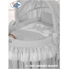 Baby Stubenwagen mit Haube - Little Prince/Princess grau