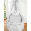 Baby Stubenwagen mit Himmel - Amelie grau