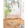 Baby Stubenwagen mit Himmel - Eulen Bigi Zibi & Adele beige