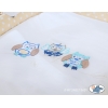 Baby Stubenwagen mit Himmel - Eulen Bigi Zibi & Adele beige