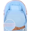 Baby Stubenwagen für Junge mit Weidenhaube Carina - Blau