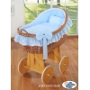 Baby Stubenwagen für Junge mit Weidenhaube Carina - Blau