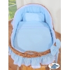 Baby Stubenwagen für Junge mit Weidenhaube Carina - Blau