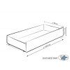 Rosa Babybett 120x60cm Chic mit Schublade STANDARD