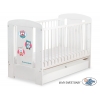Babybett 120x60cm Eulen mit Schublade STANDARD
