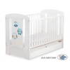 Babybett 120x60cm Eulen mit Schublade STANDARD