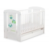 Babybett 120x60cm Eulen mit Schublade STANDARD