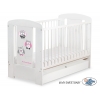 Babybett 120x60cm Eulen mit Schublade STANDARD
