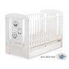 Babybett 120x60cm Eulen mit Schublade STANDARD