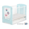 Babybett 120x60cm Eulen mit Schublade STANDARD