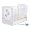 Babybett 120x60cm Eulen mit Schublade STANDARD