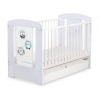 Babybett 120x60cm Eulen mit Schublade STANDARD