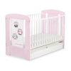 Babybett 120x60cm Eulen mit Schublade STANDARD