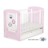 Babybett 120x60cm Eulen mit Schublade STANDARD
