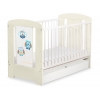 Babybett 120x60cm Eulen mit Schublade STANDARD