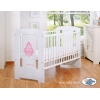 Babybett 120x60cm Glamour Weiß nr 5015-07-2
