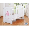 Babybett 120x60cm Glamour Weiß nr 5015-07-2