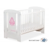 Babybett 120x60cm Glamour Weiß nr 5015-07-2