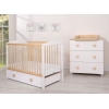 Skandinavisches  Babybett Naturholz mit Schoublade