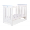 Babybett Weiß und Blau 120x60