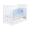 Babybett 120x60cm Lorenzo III weiß/blau
