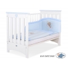 Babybett 120x60cm Lorenzo III weiß/blau