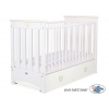 Babybett 120x60cm Lorenzo III weiß/creme mit Schublade MAXI