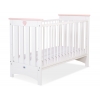 Babybett 120x60cm Lorenzo III weiß/lachs