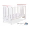 Babybett 120x60cm Lorenzo III weiß/lachs
