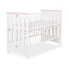 Babybett 120x60cm Lorenzo III weiß/lachs