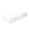 Babybett 120x60cm Lorenzo III weiß/lila mit Schublade MAXI