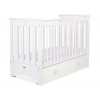 Babybett 120x60cm Lorenzo III weiß mit Schublade MAXI
