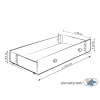 Babybett 120x60cm Lorenzo III weiß mit Schublade MAXI