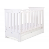 Babybett 120x60cm Lorenzo III weiß mit Schublade STANDARD