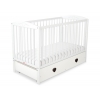 Babybett 120x60cm mit Herzen mit Schublade MAXI