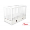 Babybett 120x60cm mit Herzen mit Schublade MAXI