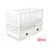 Babybett 120x60cm mit Herzen mit Schublade MAXI