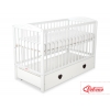 Babybett 120x60cm mit Herzen mit Schublade MAXI